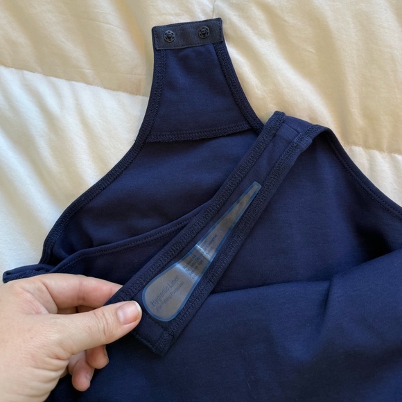 Hill House Luna Bodysuit Turtleneck Navy Blue Medium NWOT - Picture 5 of 6